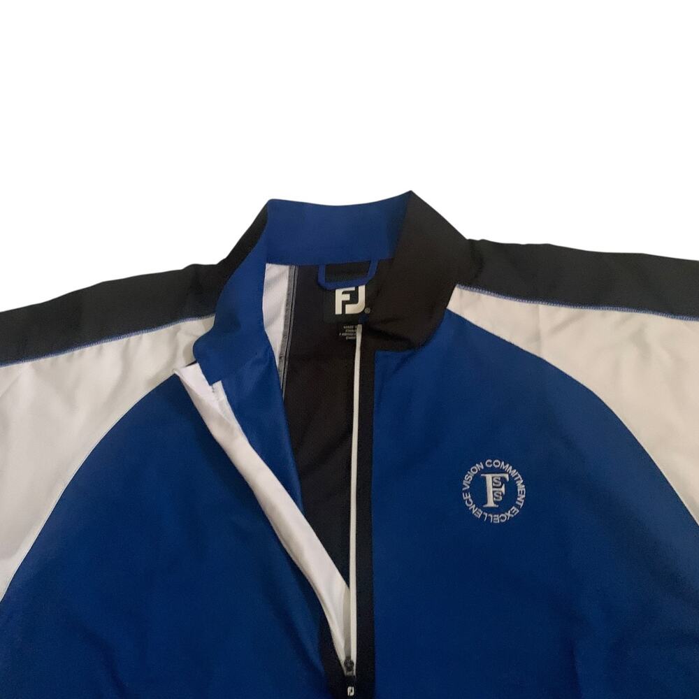 FootJoy Men' Size XL Golf 1/2 Zip Pullover Short Sleeve Logo Golf Shirt - Picture 6 of 16